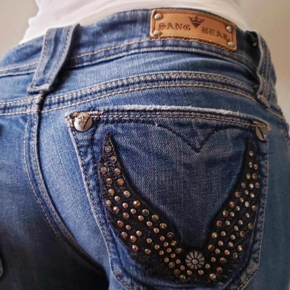 Vintage Y2k Sang Real Jeans